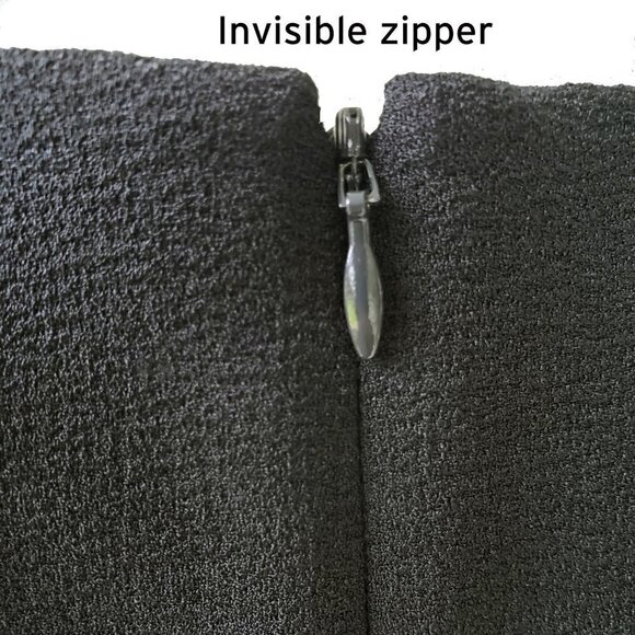 Laundry by Shelli Segal Flutter Sleeve Little Black Dress Whimsigoth Size 2 - Picture 9 of 16